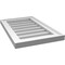 Ekena Millwork Vertical Surface Mount PVC Gable Vnt: Non-Functional, w/2"W x 1-1/2"H, Brickmould Frame, 14"W x 22"H GVPVE14X2202SN - alternate 2